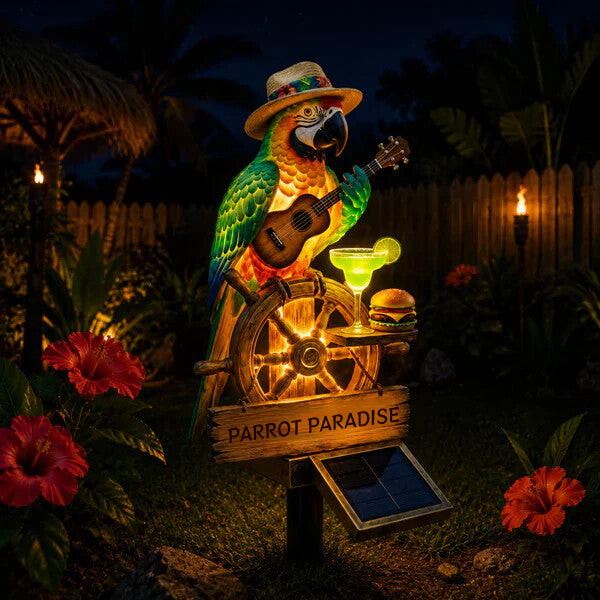 🔥Last Day 49% OFF🔥 - 🌴 Solar-Powered Parrot Garden Light-ZDJ