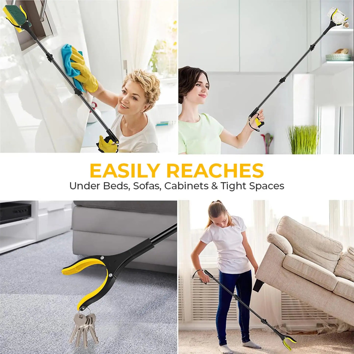 🔥Last Day 50% OFF🔥 Foldable Rotating Reacher Grabber Tool – 32'' Pickup Stick-ZDJ
