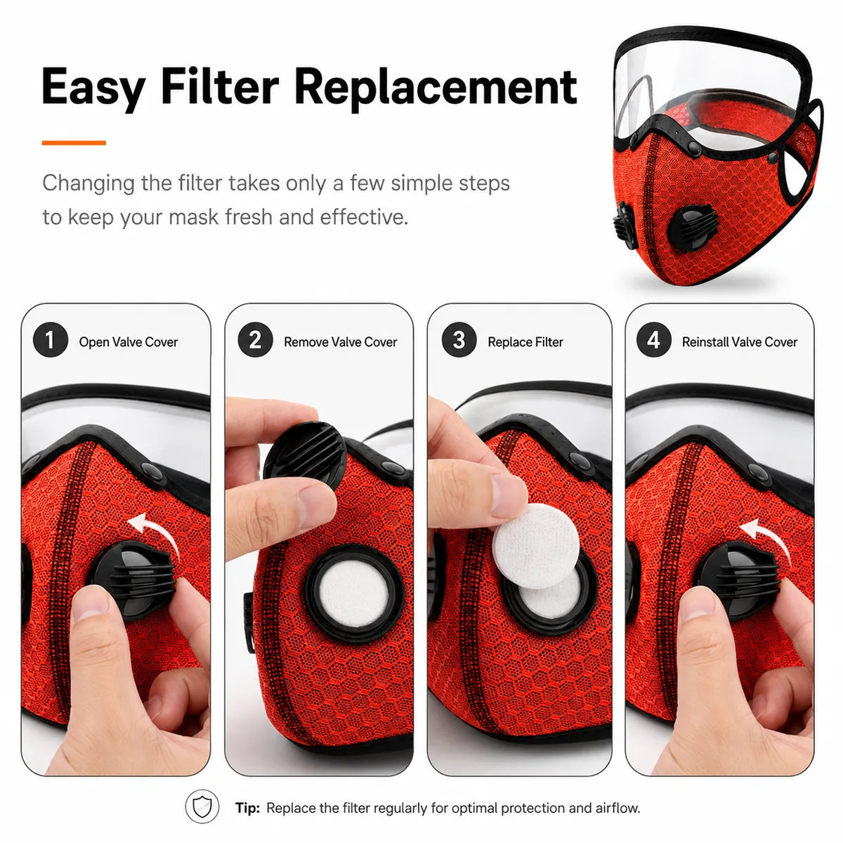 Filter replacement detail