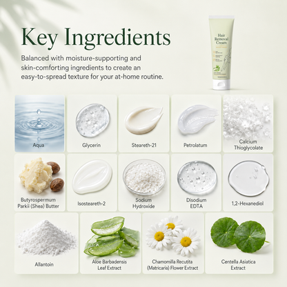 Natural Gentle Hair Removal Cream | For Women & Men, Sensitive Skin-ZDJ