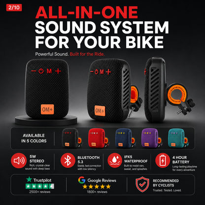 Waterproof Bicycle🚴Bluetooth Speaker with Mounting Bracket-ZDJ