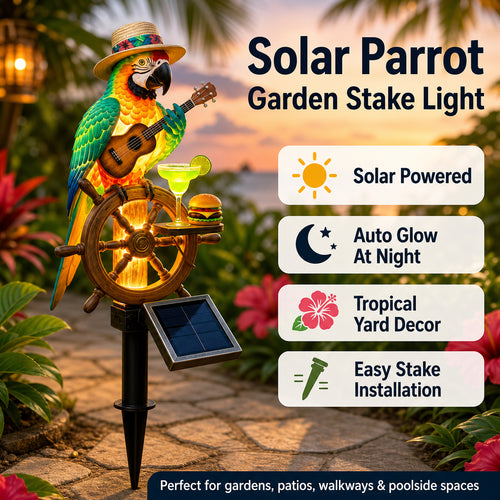 🔥Last Day 49% OFF🔥 - 🌴 Solar-Powered Parrot Garden Light-ZDJ