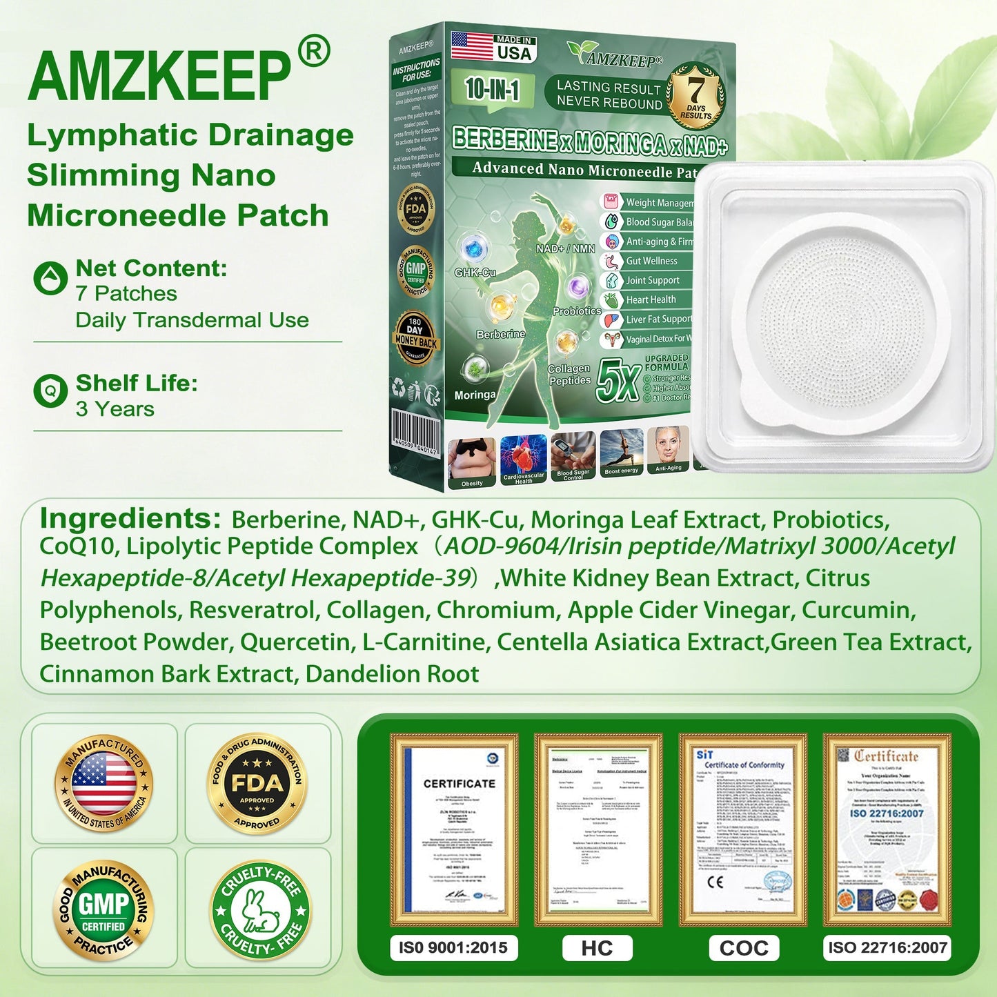 AMZKEEP Metabolic Nano Microneedle Patch - Image 16