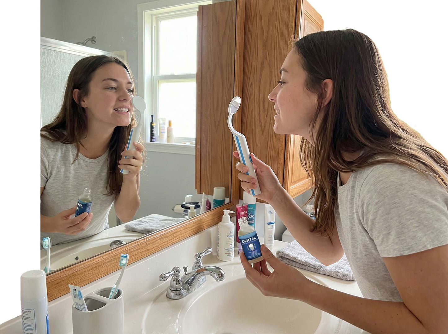 🦷🪥Advanced Enamel Repair & Whitening Kit (Includes Free LED Mirror)-ZDJ