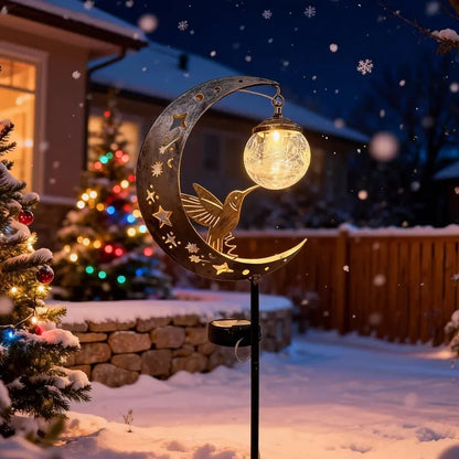 🔥Last Day 60% OFF🌙✨Hummingbird Moon Solar Garden Stake Light-CU