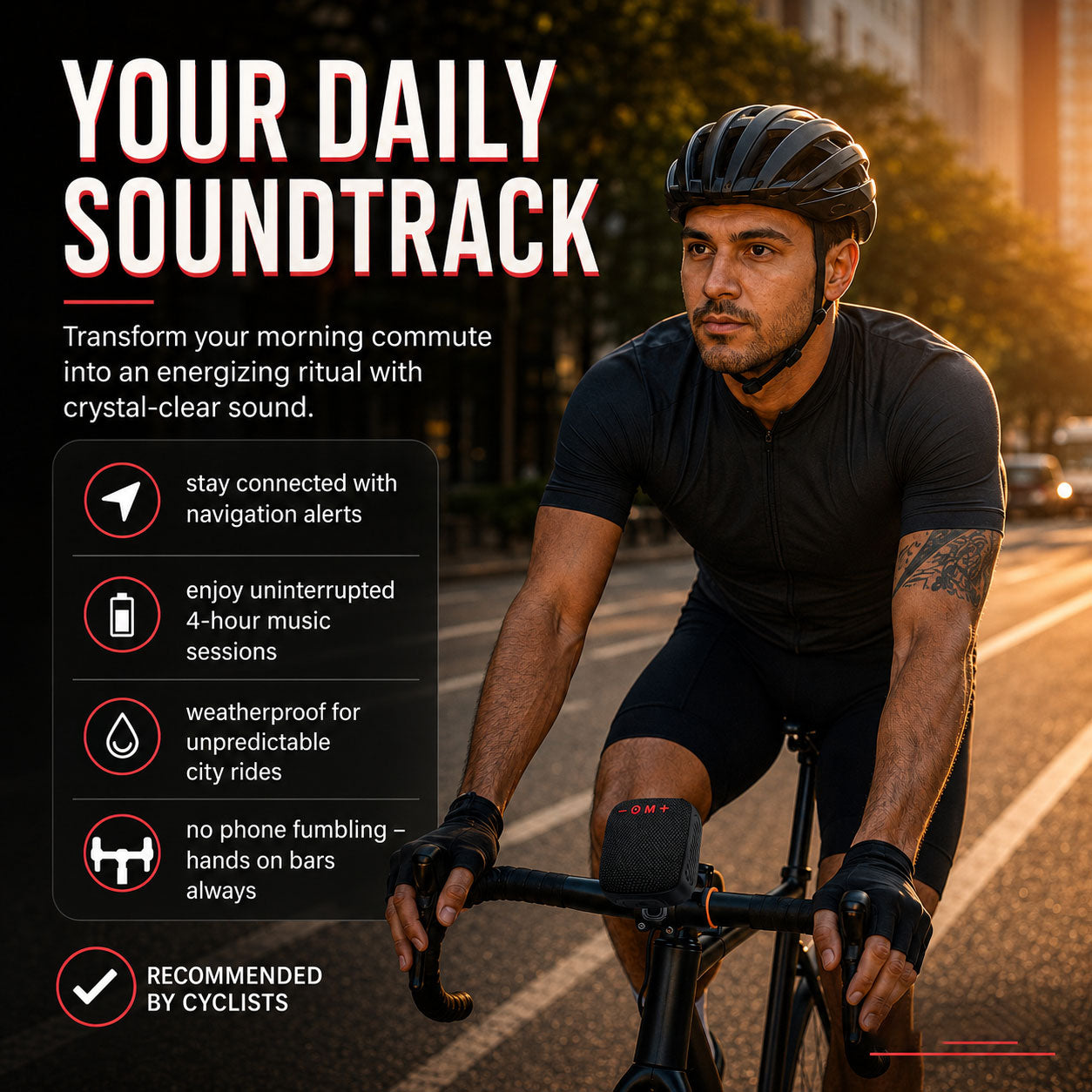 Waterproof Bicycle🚴Bluetooth Speaker with Mounting Bracket-ZDJ