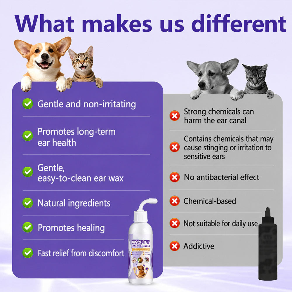 🔥Professional Pet Ear Cleaning Drops Say Goodbye to Odor & Itching Rediscover Clean, Healthy Ears!-ZDJ