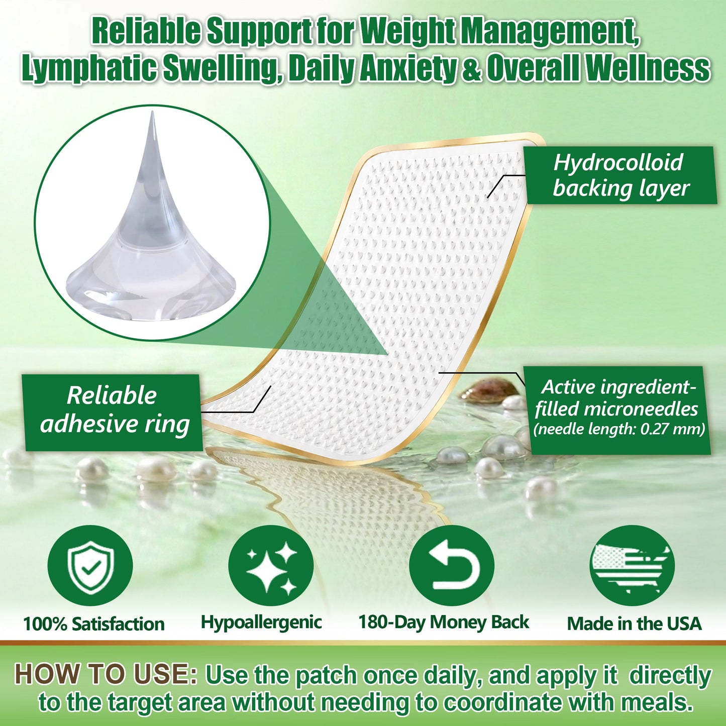 Moringa • Berberine × NAD+ 10-in-1 Advanced Nano Microneedle Patch — Once Daily, Visible Results in 7 Days-ZDJ