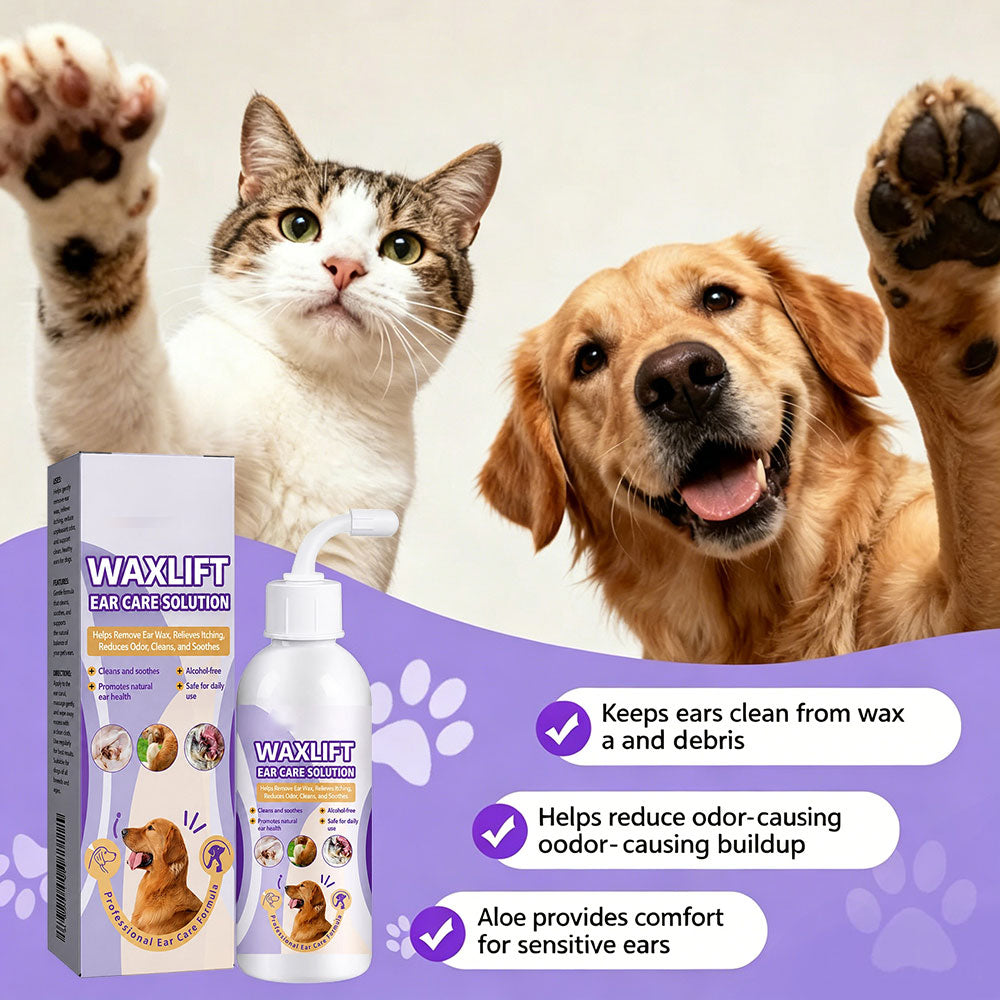 🔥Professional Pet Ear Cleaning Drops Say Goodbye to Odor & Itching Rediscover Clean, Healthy Ears!-ZDJ