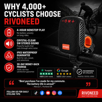 Waterproof Bicycle🚴Bluetooth Speaker with Mounting Bracket-ZDJ