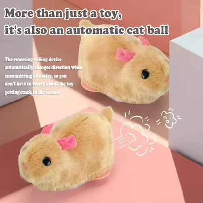 Auto-Rolling Ball with Mouse Hands-Free Play for Indoor Cats-ZDJ