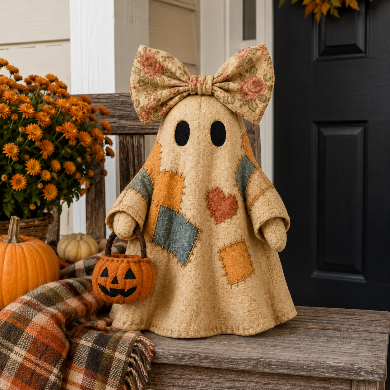 Last Day 70% OFF👻🎃Lighted Vintage Patchwork Ghost-ZDJ