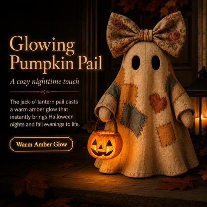 🎃👻 Cozy Spooky Vibes! LED Pumpkin Ghost Decor 🔥40% OFF-V