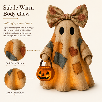 🎃👻 Cozy Spooky Vibes! LED Pumpkin Ghost Decor 🔥40% OFF-V