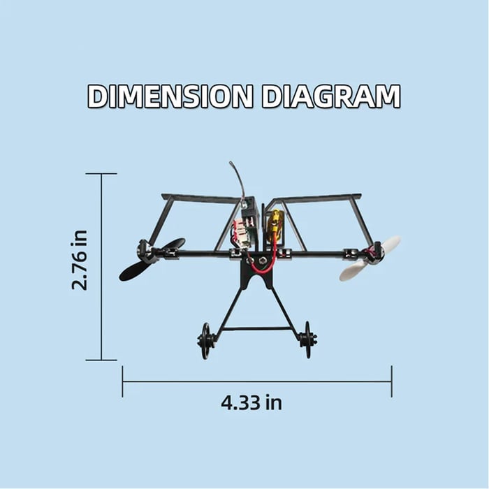 ✈️ RC Paper Airplane Power Kit-Extended Runtime (3 Batteries) ⭐-ZDJ