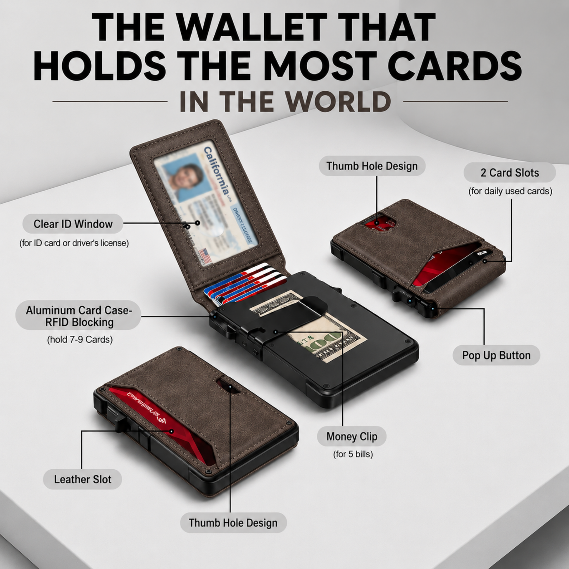 Sereinex MagVault® Minimalist Wallet - Maximum Capacity. Minimal Footprint.