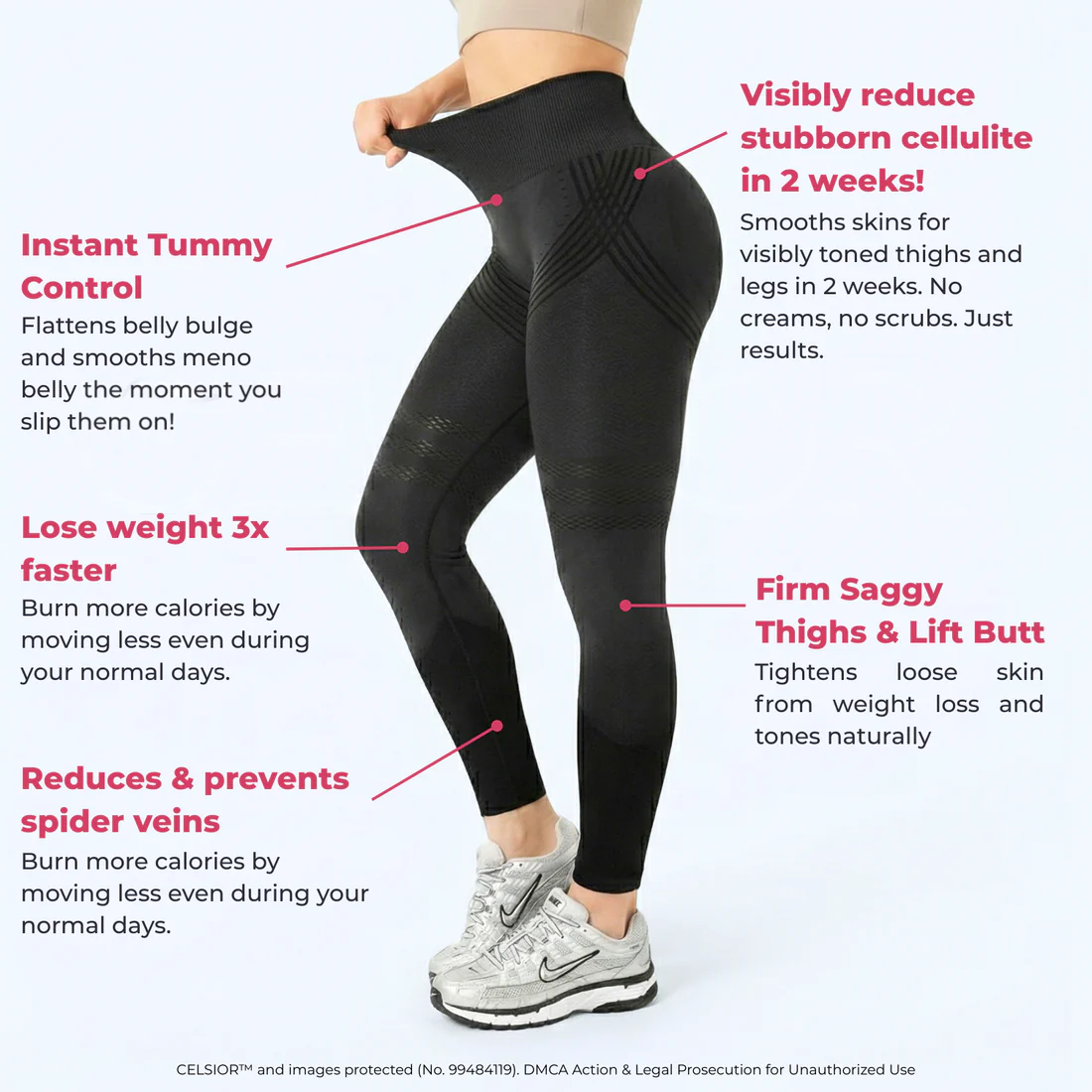 High Waisted And Hip Lifting Yoga Elastic Quick Drying Tight Pants ⭐-CU