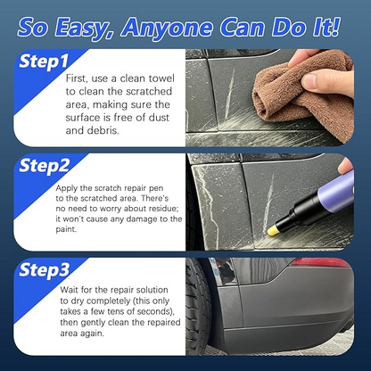 🔥Buy 2 get 1 Free 🚨Small Scratches Can Ruin Your Car’s Clean Look🚨 - ScratchFix Car Touch-Up Paint Pen 🏆-ZDJ