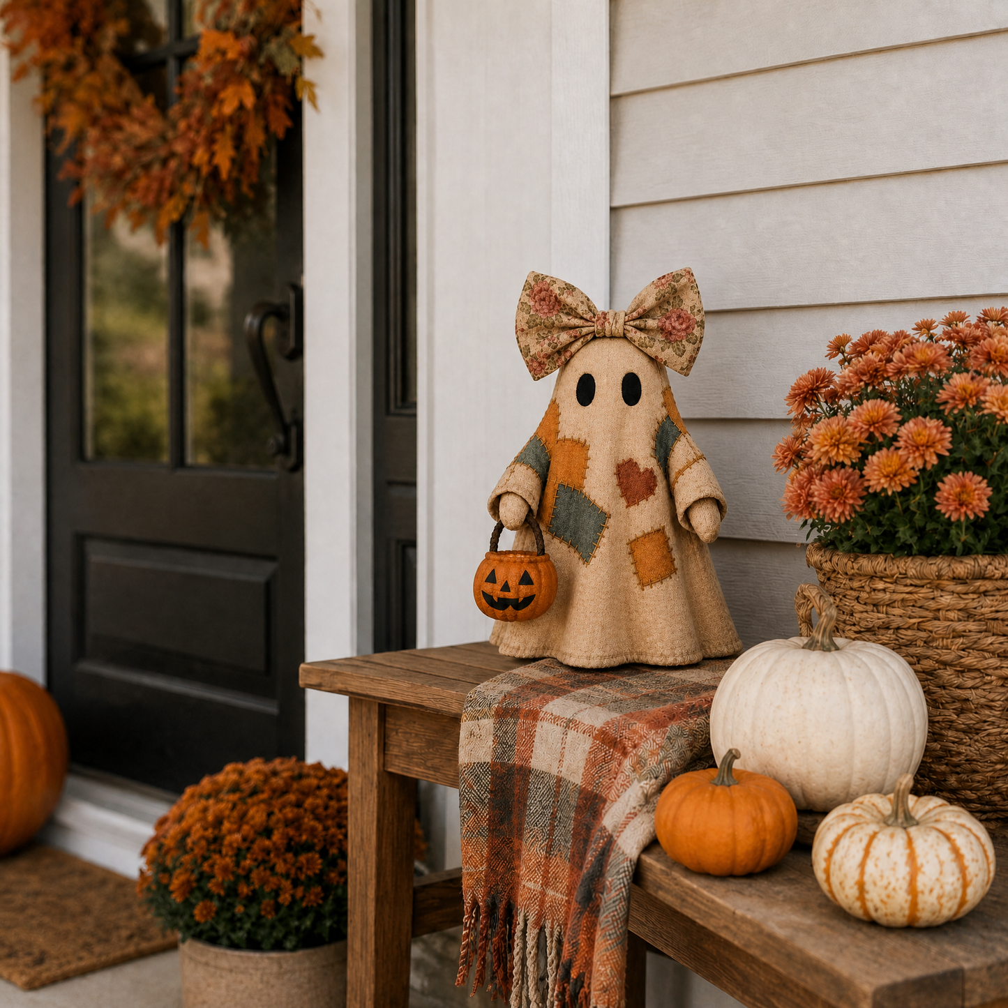 🎃👻 Cozy Spooky Vibes! LED Pumpkin Ghost Decor 🔥40% OFF-V
