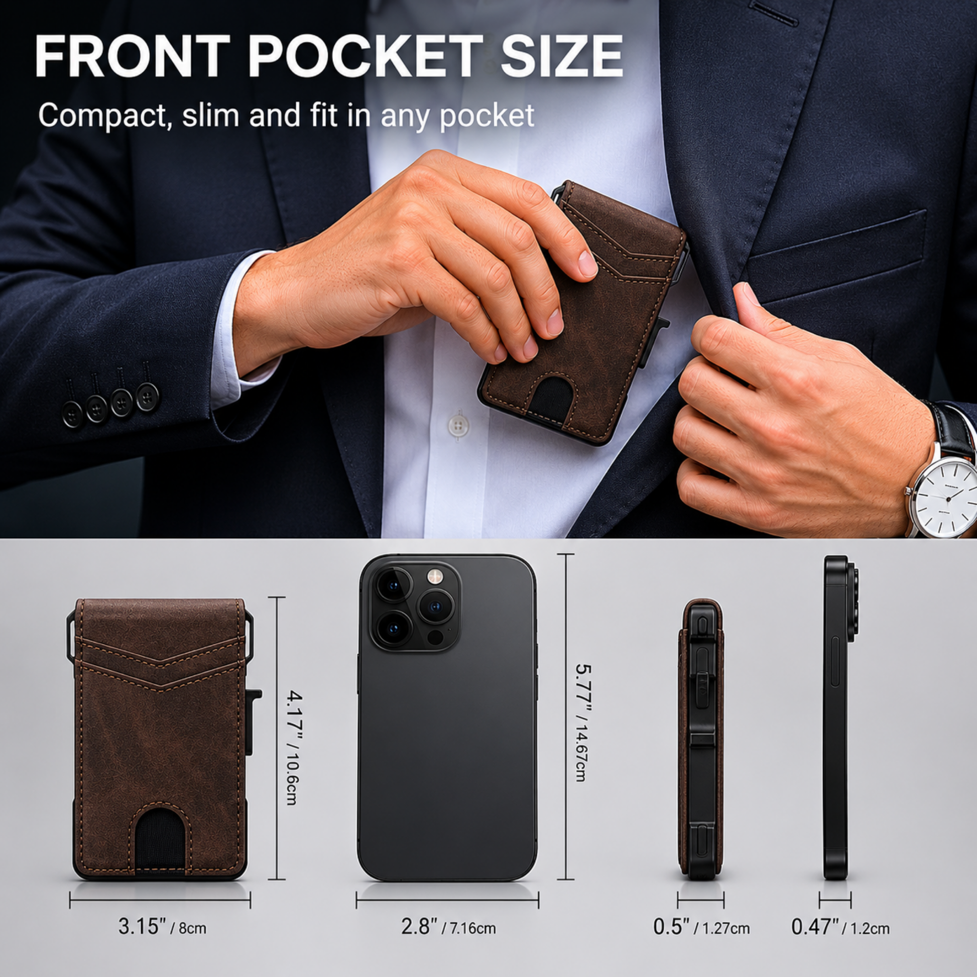 Sereinex MagVault® Minimalist Wallet - Maximum Capacity. Minimal Footprint.