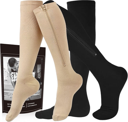🏃‍♂️ Sports Zipper Socks – Comfort, Support & Easy On/Off -ZDJ