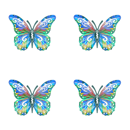 🦋Vibrant Metal Butterfly Wall Art – 4 Color Set-ZDJ