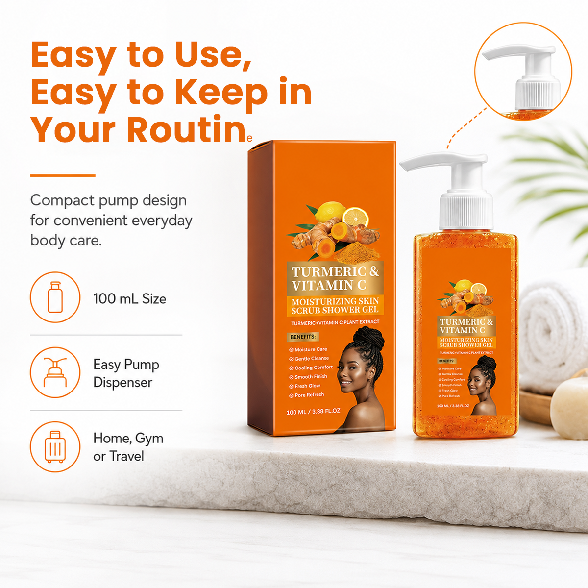 Turmeric Vitamin C Scrub Body Wash