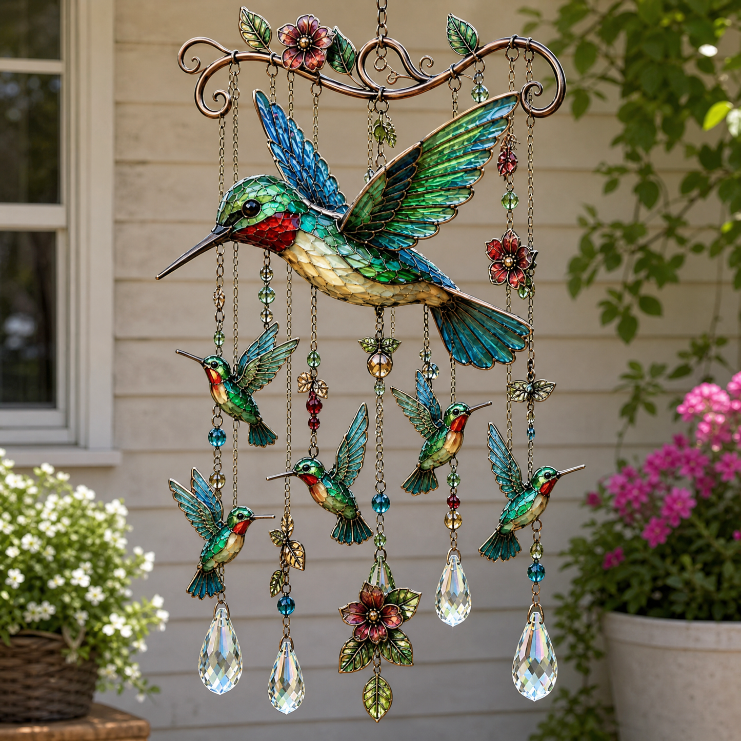 ⚡50% OFF 🐦 Graceful Hummingbird Wind Chime 🎐 Add Beauty to Every Breeze-WL