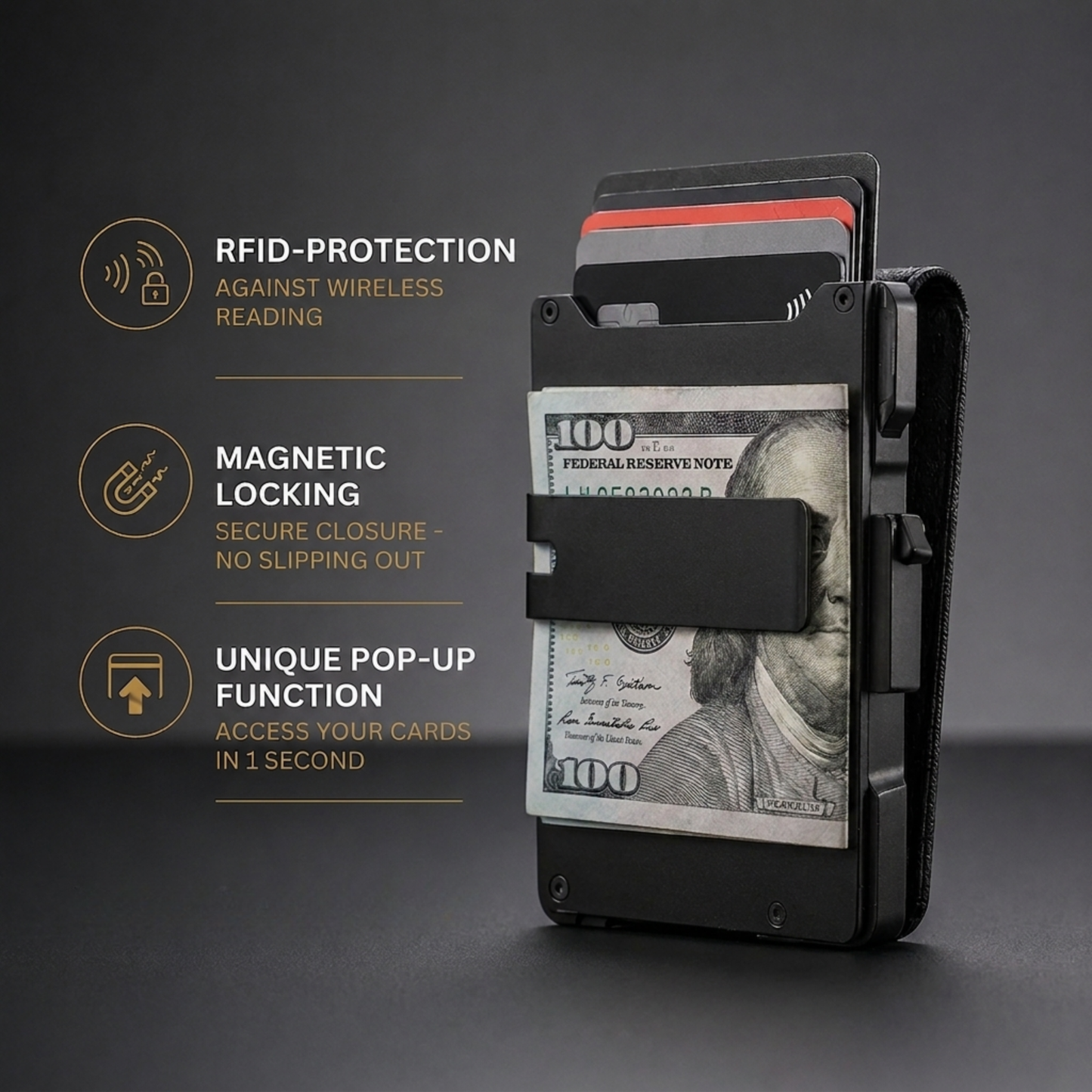 Sereinex MagVault® Minimalist Wallet - Maximum Capacity. Minimal Footprint.