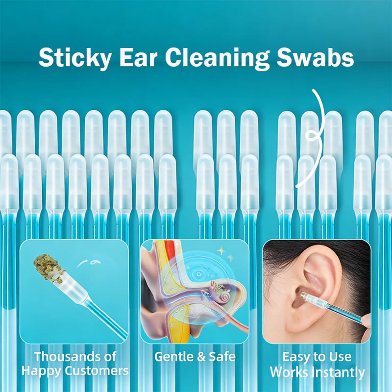 🔥Last Day 49% OFF - Sticky Ear Cleaning Sticks – Gentle, Visible Ear Care-ZDJ