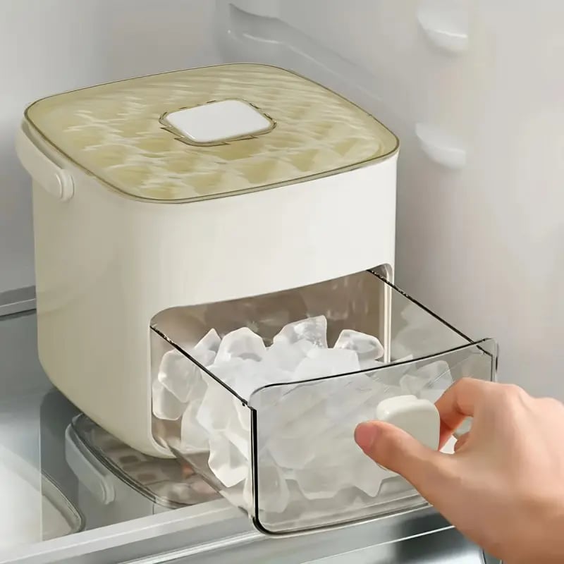 48-Cube Double Layer Portable Countertop Ice Maker - White
