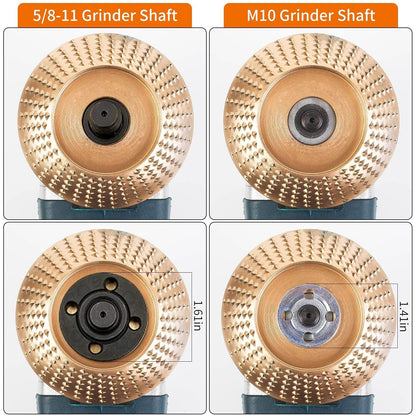 🔥 3PCS 4" Wood Carving Disc Set — The Ultimate Woodworking Game-Changer-ZDJ
