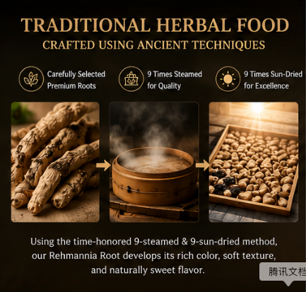 9X Prepared Rehmannia Root | Natural Blood Sugar & Metabolic Support Tonic-V