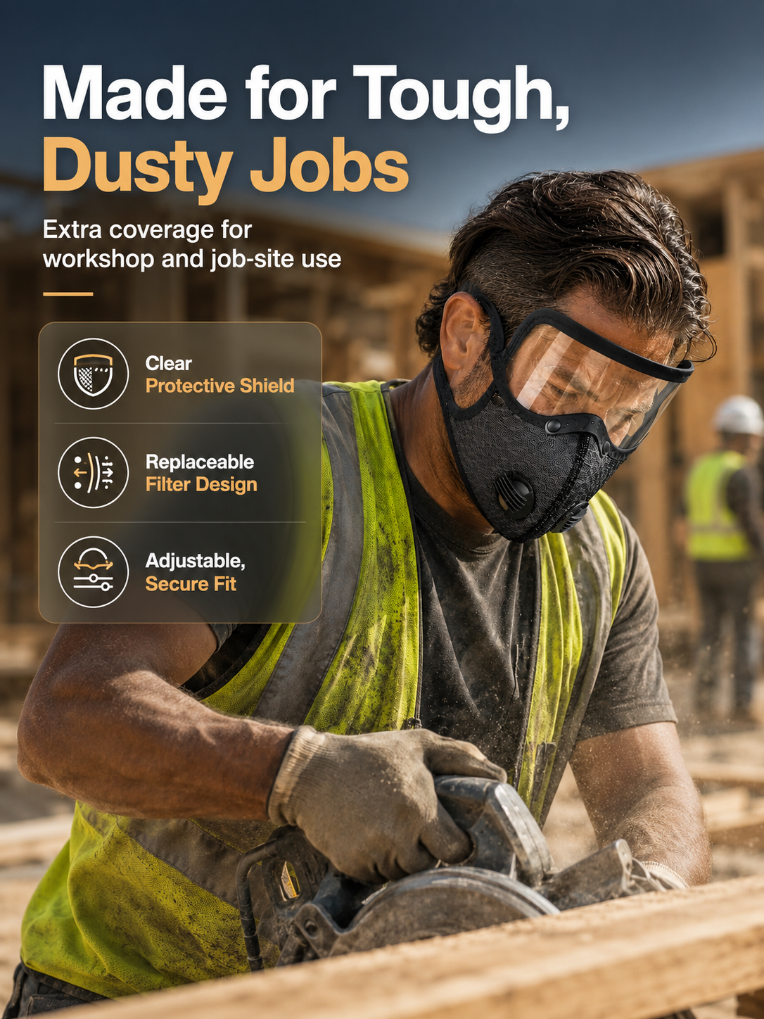 Reusable Carbon Filter Dust Mask-WL