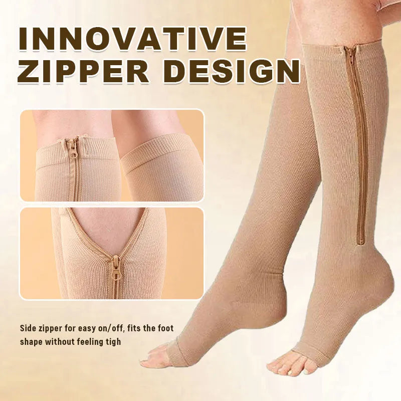 🏃‍♂️ Sports Zipper Socks – Comfort, Support & Easy On/Off -ZDJ