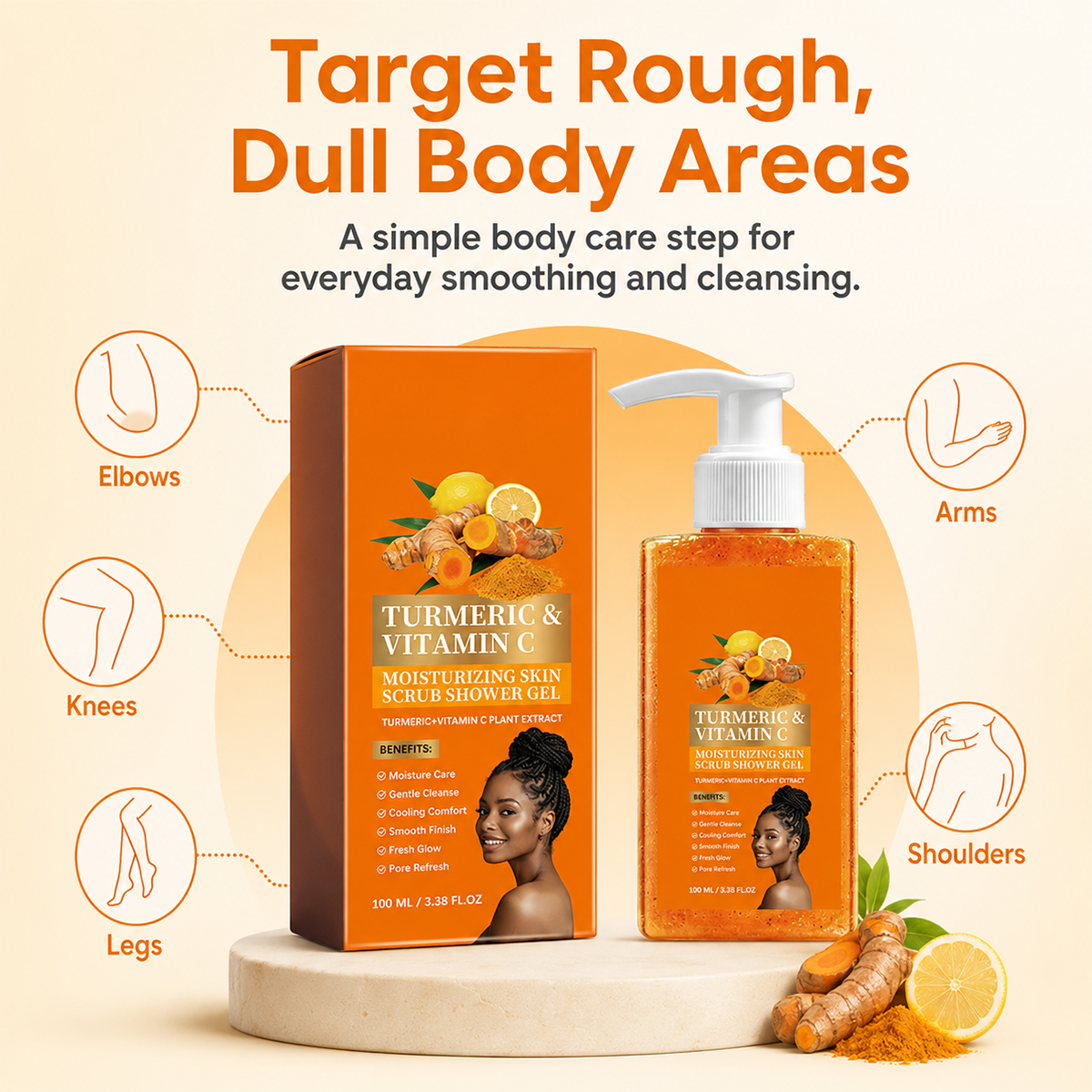 Turmeric Vitamin C Scrub Body Wash