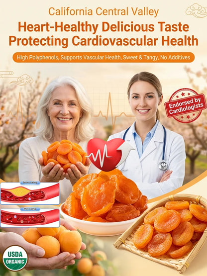🔥LAST DAY 75% OFF✨Pure California Gold: USDA Organic Dried Apricots from the Central Valley-CU