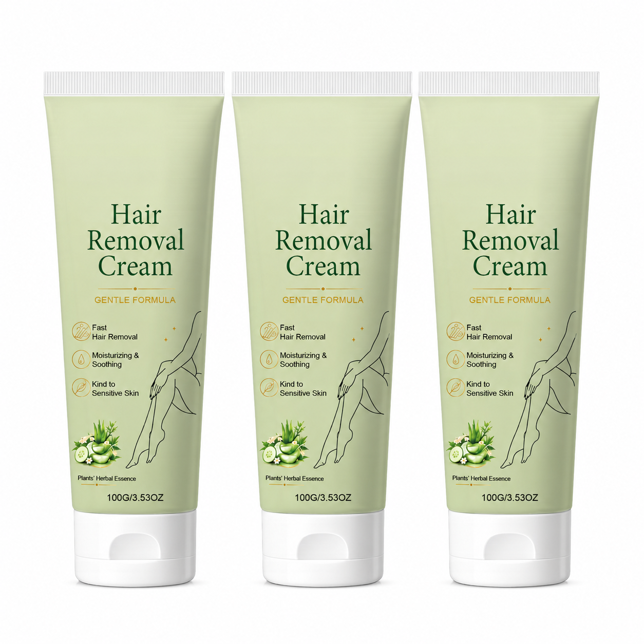 Natural Gentle Hair Removal Cream | For Women & Men, Sensitive Skin-ZDJ