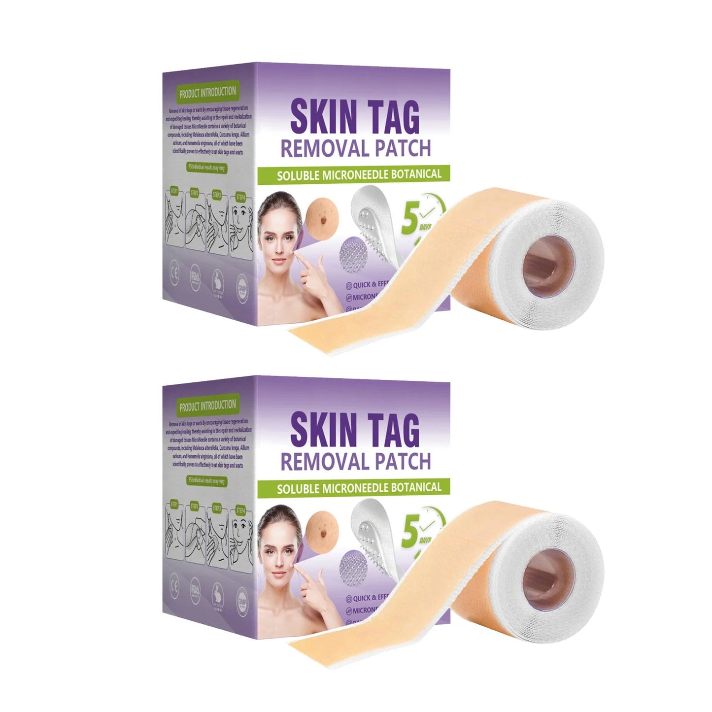 SOLUBLE MICRONEEDLE BOTANICAL SKIN TAG REMOVAL PATCH-ZDJ