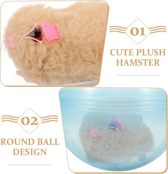 Auto-Rolling Ball with Mouse Hands-Free Play for Indoor Cats-ZDJ