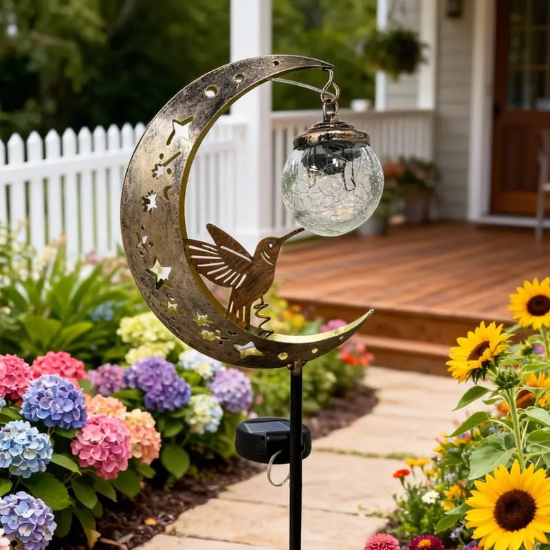 🔥Last Day 60% OFF🌙✨Hummingbird Moon Solar Garden Stake Light-CU