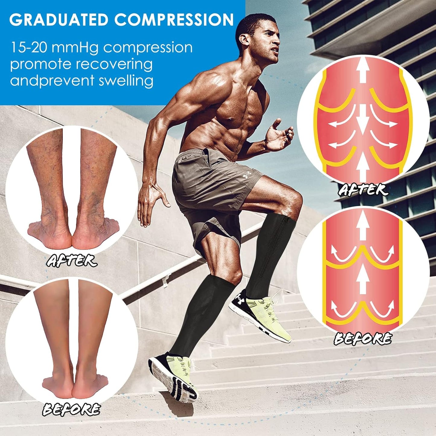 🏃‍♂️ Sports Zipper Socks – Comfort, Support & Easy On/Off -ZDJ