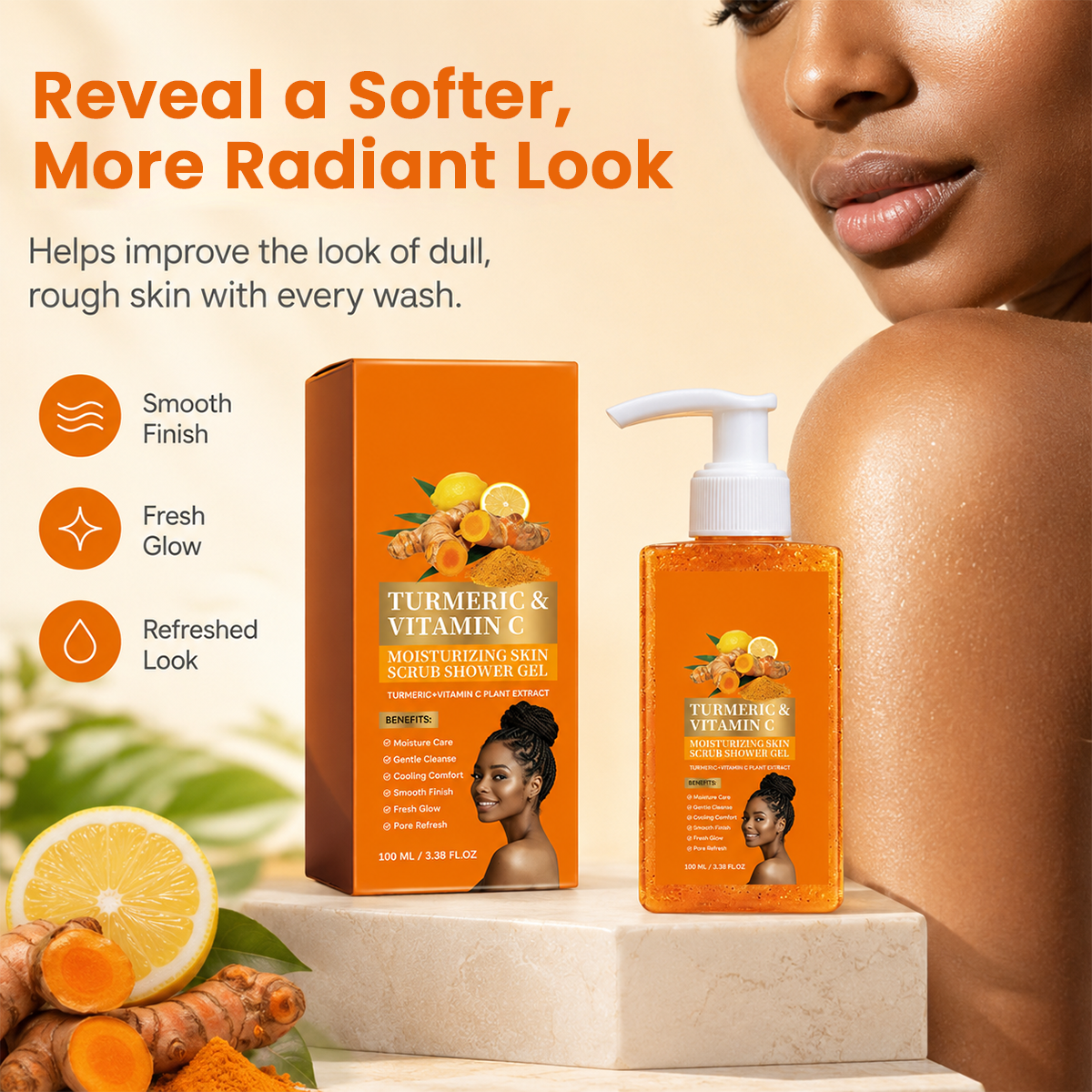 Turmeric Vitamin C Scrub Body Wash