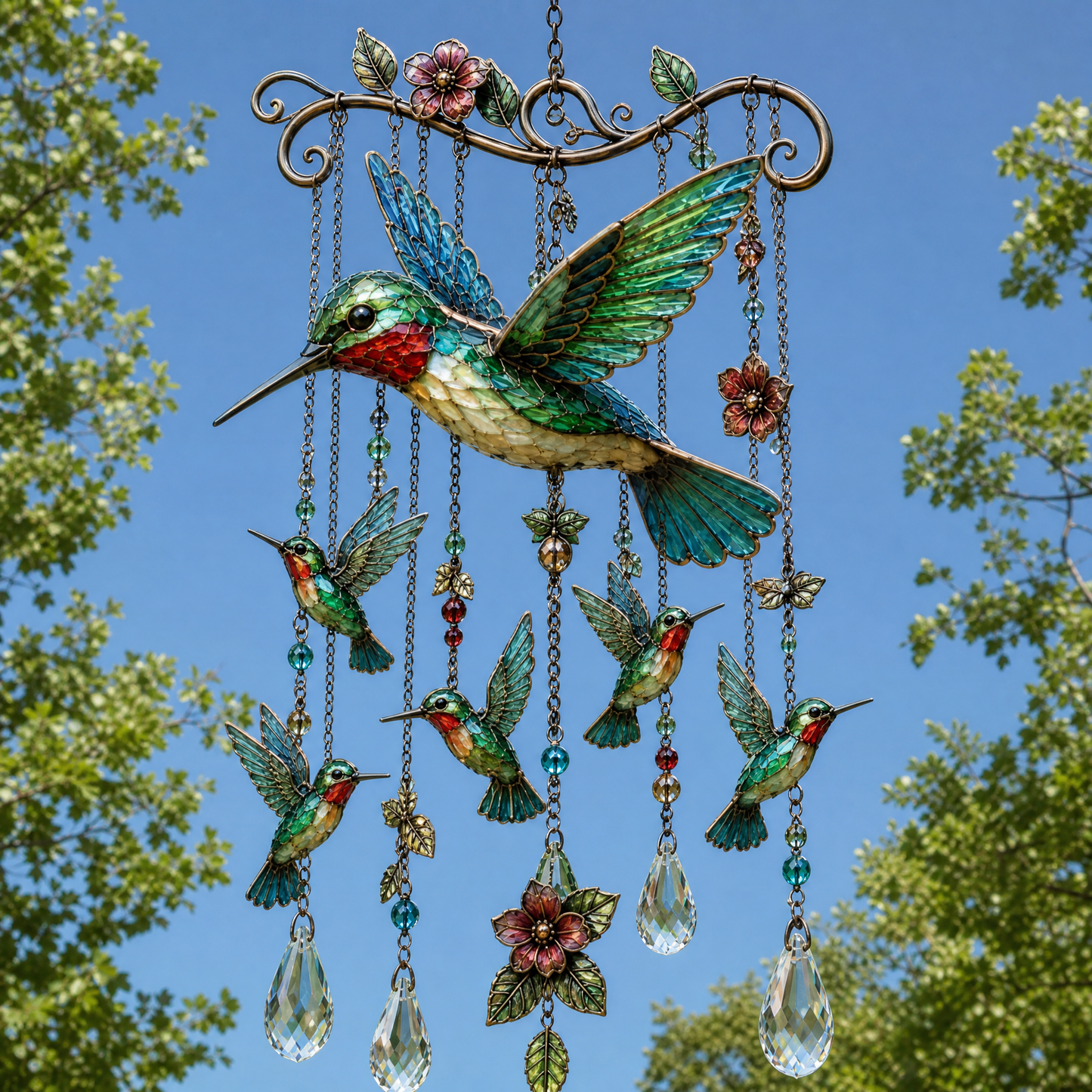 ⚡50% OFF 🐦 Graceful Hummingbird Wind Chime 🎐 Add Beauty to Every Breeze-WL