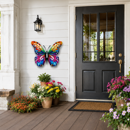 🦋Vibrant Metal Butterfly Wall Art – 4 Color Set-ZDJ