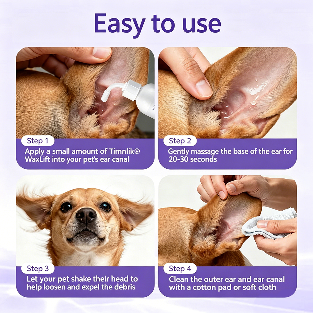 🔥Professional Pet Ear Cleaning Drops Say Goodbye to Odor & Itching Rediscover Clean, Healthy Ears!-ZDJ
