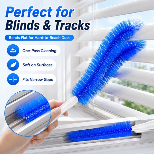 🧹Bendable Microfiber Head,Reusable Dust Remover-ZDJ