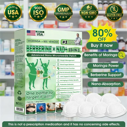 🧑‍⚕️🩺 Moringa · Berberine × 𝟏𝟎-𝐢𝐧-𝟏 𝐀𝐝𝐯𝐚𝐧𝐜𝐞𝐝 𝐍𝐚𝐧𝐨 𝐌𝐢𝐜𝐫𝐨𝐧𝐞𝐞𝐝𝐥𝐞 𝐏𝐚𝐭𝐜𝐡 — 𝐎𝐧𝐜𝐞 𝐃𝐚𝐢𝐥𝐲, 𝐕𝐢𝐬𝐢𝐛𝐥𝐞 𝐑𝐞𝐬𝐮𝐥𝐭𝐬 𝐢𝐧 𝟕 𝐃𝐚𝐲𝐬-WL