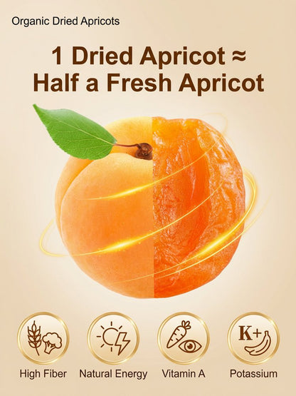 🔥LAST DAY 75% OFF✨Pure California Gold: USDA Organic Dried Apricots from the Central Valley-CU