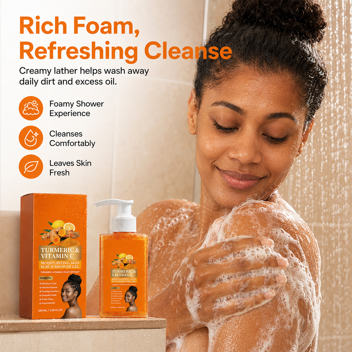 Turmeric Vitamin C Scrub Body Wash